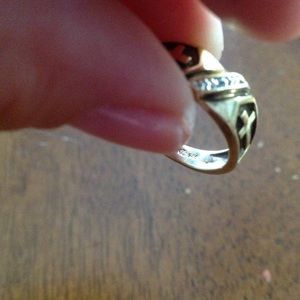 Sterling silver gold tone ring